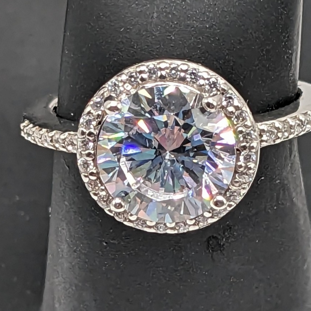 NWOT Cubic Zirconia Solitaire w/ Accents, 3 Available